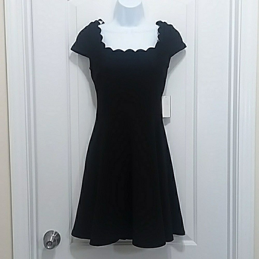 B. Darlin Scalloped Skater Dress